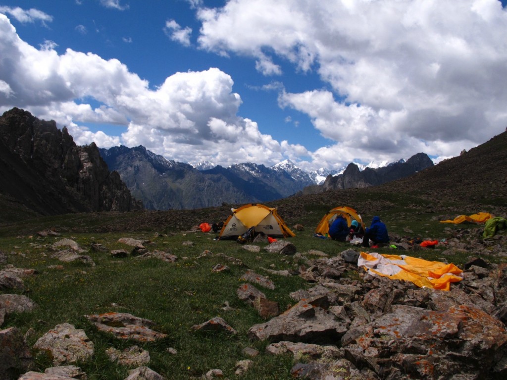 The camp in Tianshan